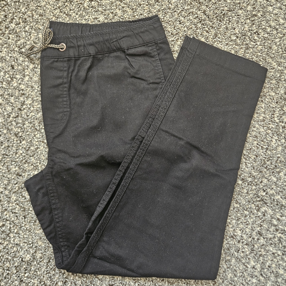 United By Blue Men’s Large Organic Cotton Stretch Pants - Black